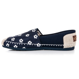 L. Day Espadrile în flori bleumarin albastru 3