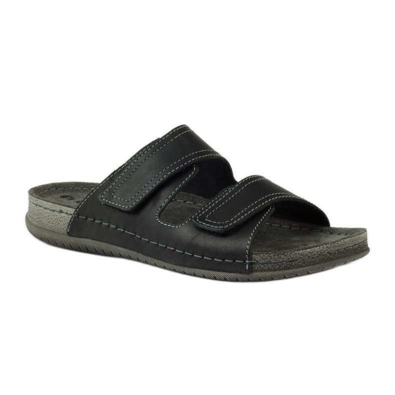 Flip-flops Inblu TH06 cu velcro negru 1