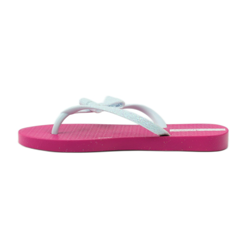 Flip-flops cu sclipici cu fundita Ipanema roz gri 2