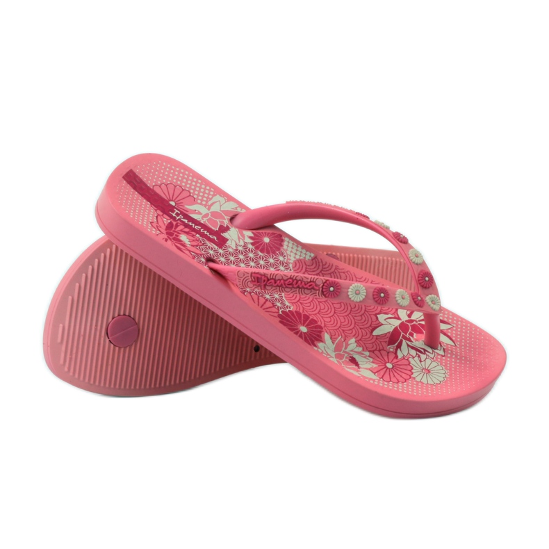Flip-flops cu flori Ipanema 82387 roz 3