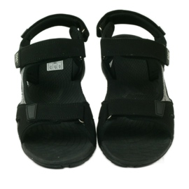 Sandale cu velcro cu fund negru ușor EVA DK gri 4 Sandale cu velcro cu fund negru ușor EVA DK gri 4