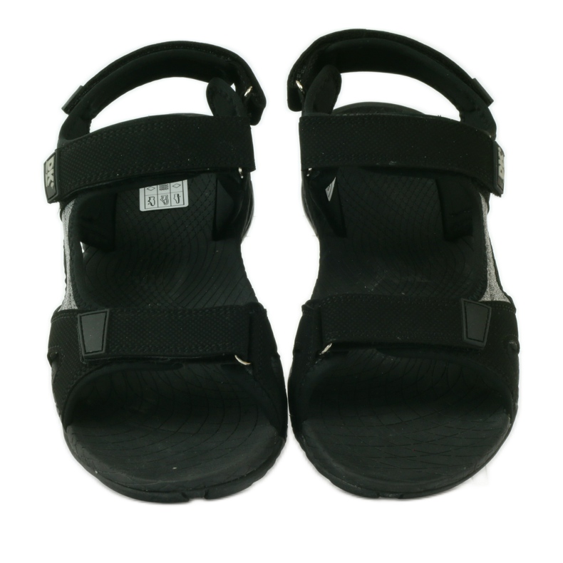 Sandale cu velcro cu fund negru ușor EVA DK gri 4 Sandale cu velcro cu fund negru ușor EVA DK gri 4