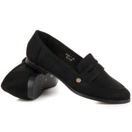 Sweet Shoes Mocasini negri cu slip-on negru 1 Sweet Shoes Mocasini negri cu slip-on negru 1