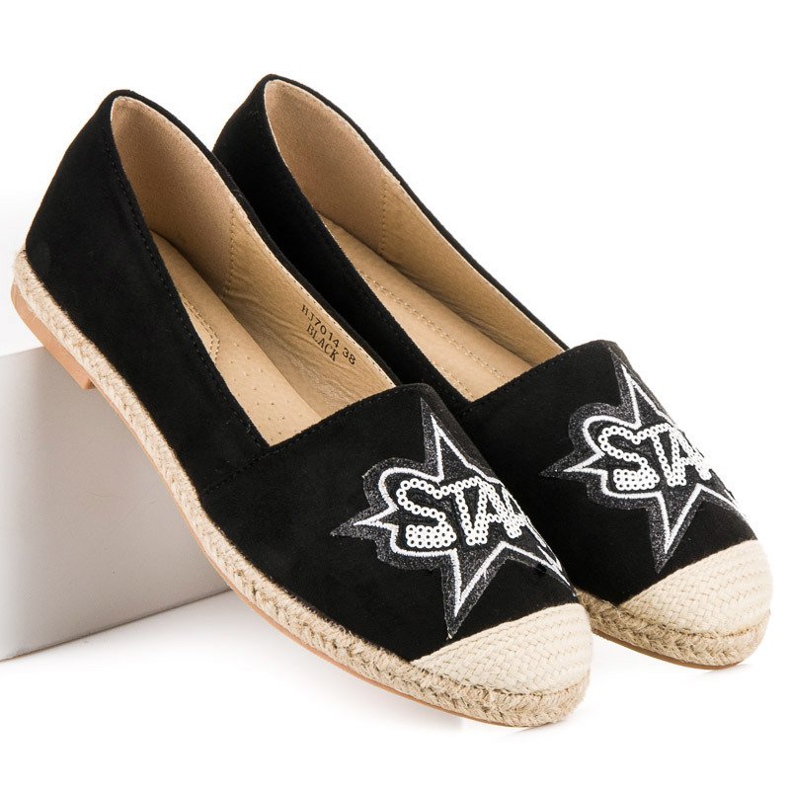 Sweet Shoes Espadrile din piele intoarsa neagra negru 1 Sweet Shoes Espadrile din piele intoarsa neagra negru 1