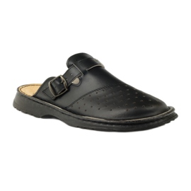 Sandale negre ortopedice medicale negru 1 Sandale negre ortopedice medicale negru 1