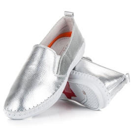 Pantofi de argint VINCEZA gri 2