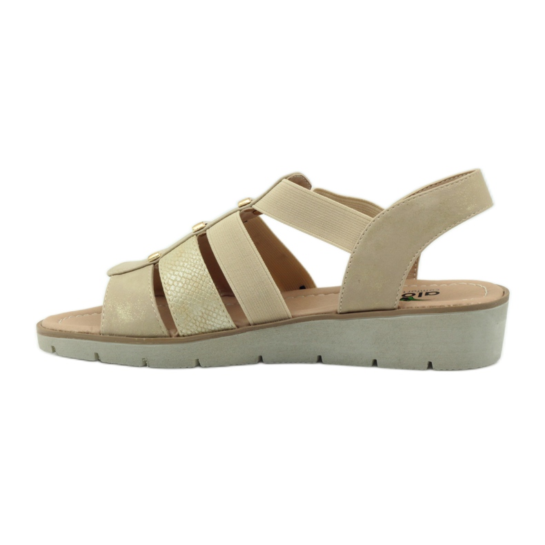 Sandale Aloeloe super confortabile maro galben 2