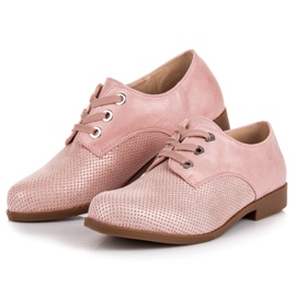 Renda Pantofi eleganti cu siret roz 2