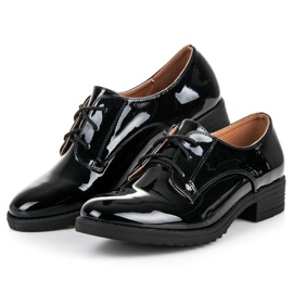 Lovery Pantofi eleganti lacuiti negru 2