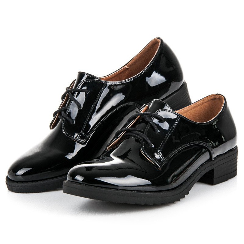 Lovery Pantofi eleganti lacuiti negru 2
