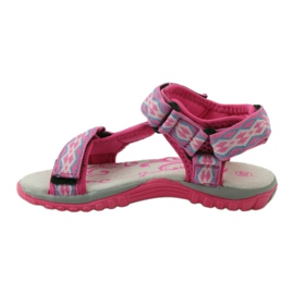 American Club Sandale cu inserție din piele americană 5268 violet roz 2