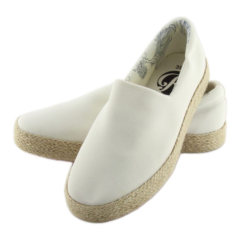 Espadrile slip-on alb k1833801 blanco 1