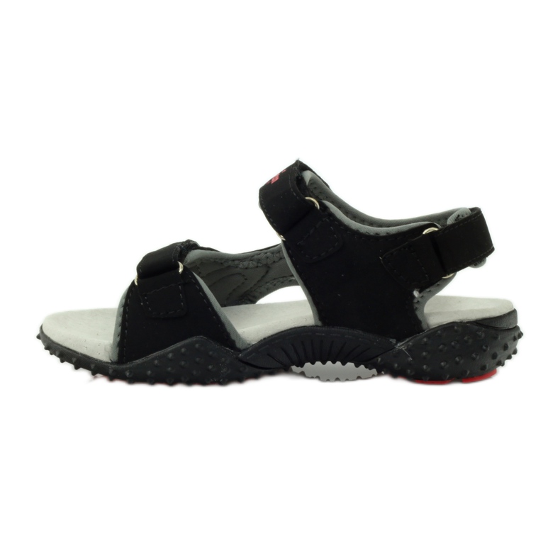 American Club Sandale cu inserție din piele americană 5267 negru 2