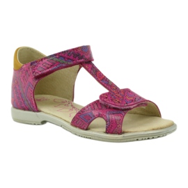 Sandale cu velcro model aztec Ren But 3296 roz 1 Sandale cu velcro model aztec Ren But 3296 roz 1