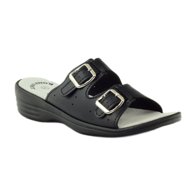 American Club Papuci medicali confortabili americani 2/2018 negru 1