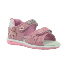 American Club Sandale cu inserție din piele americană 87285 roz 1