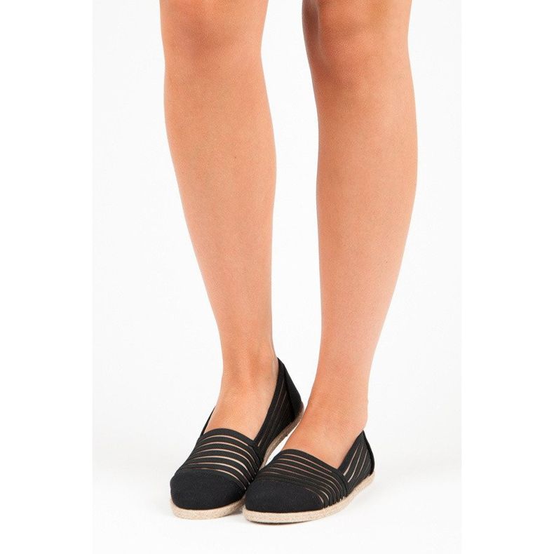 Vinceza Espadrile Mckeylor transparente negru 1