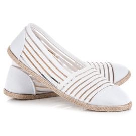 Vinceza Espadrile mckeylor transparente alb 4