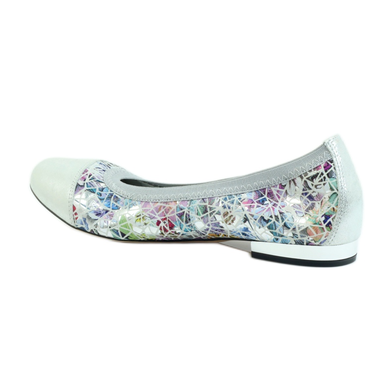 Balerini de dama elastic Gamis 1402 gri multicolor 2