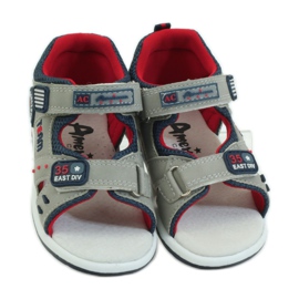 American Club Sandale cu inserție din piele americană 87297 albastru marin gri 4 American Club Sandale cu inserție din piele americană 87297 albastru marin gri 4