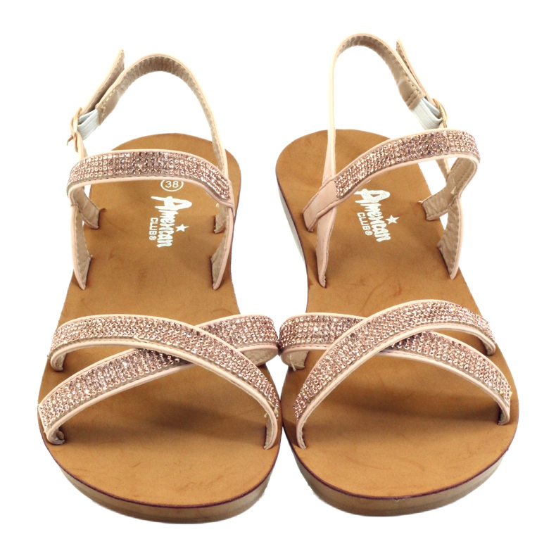 American Club Sandală cu zirconiu cubic american 170430 roz 4 American Club Sandală cu zirconiu cubic american 170430 roz 4