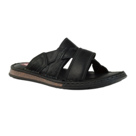 American Club Papuci pentru bărbați, fund american EVA ușor negru 1