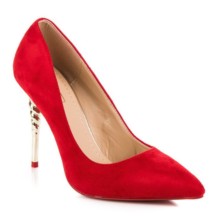 Tocuri roșii din piele intoarsa roșu 1