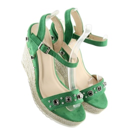 Espadrile verzi pe pane, verde TS-2730 Verde 2 Espadrile verzi pe pane, verde TS-2730 Verde 2