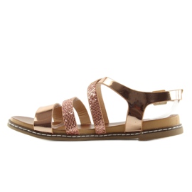 Sandale de dama roz J80-1 sampanie 2