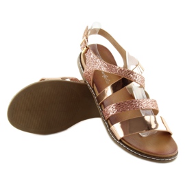 Sandale de dama roz J80-1 sampanie 3