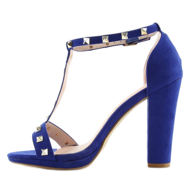 Sandale pe post A03 albastru bleumarin albastru marin 2