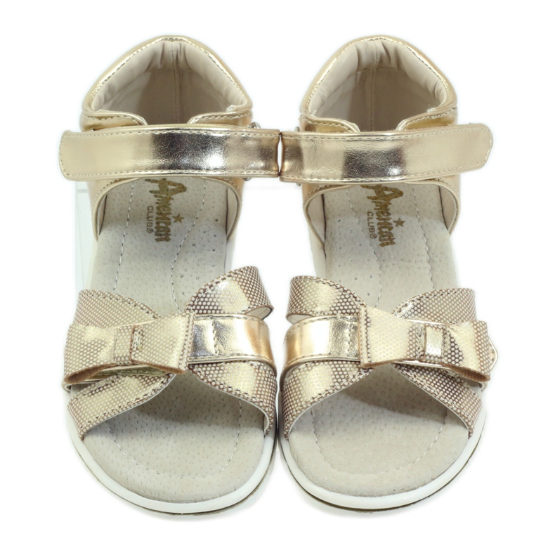 American Club Sandale americane pantofi copii branț din piele galben 4 American Club Sandale americane pantofi copii branț din piele galben 4