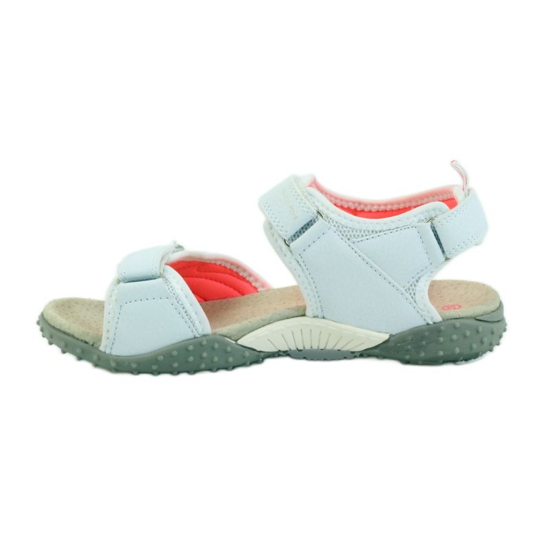 American Club Sandale cu inserție din piele americană 1707 portocale alb 2