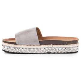 Seastar Papuci boho la modă gri 2