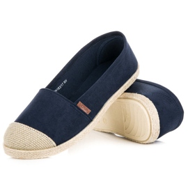 McKey Espadrile de piele intoarsa bleumarin albastru 3