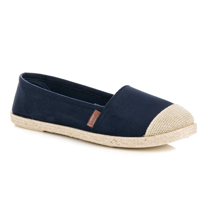 McKey Espadrile de piele intoarsa bleumarin albastru 1