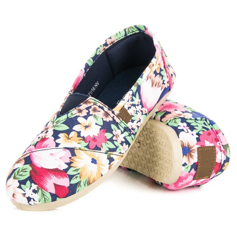 McKey Espadrile lejere cu flori multicolor 2