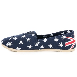 McKey Espadrile la modă alb albastru marin 1