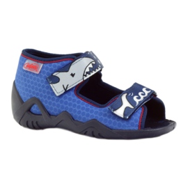 Pantofi pentru copii Befado papuci sandale 250p069 albastru marin albastru 1