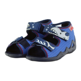 Pantofi pentru copii Befado papuci sandale 250p069 albastru marin albastru 3