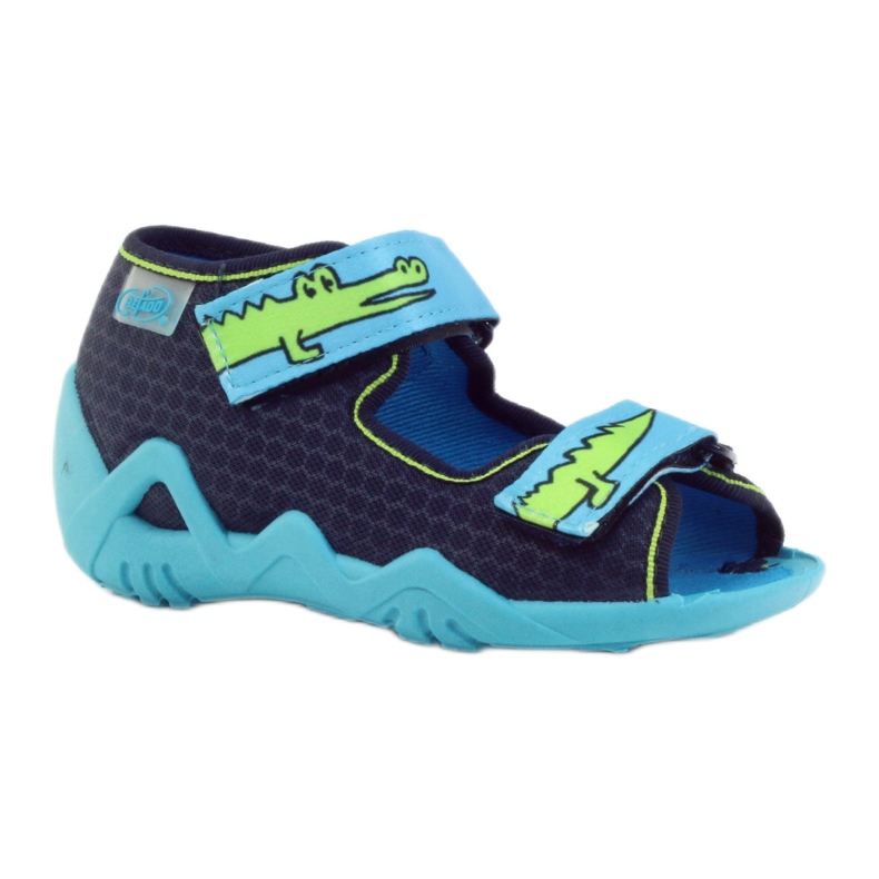Încălțăminte pentru copii Befado papuci sandale 250p068 albastru marin albastru verde 1 Încălțăminte pentru copii Befado papuci sandale 250p068 albastru marin albastru verde 1