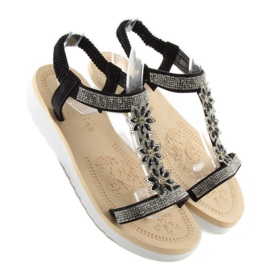 Sandale negre dama WSJ-49 negre negru 1 Sandale negre dama WSJ-49 negre negru 1