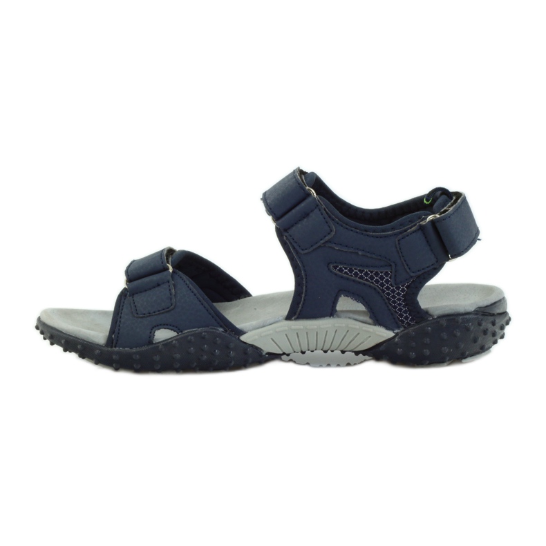 American Club Sandale cu inserție din piele americană 1715 albastru marin 2