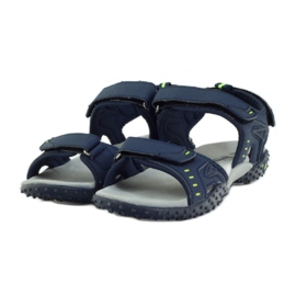 American Club Sandale cu inserție din piele americană 1715 albastru marin 3