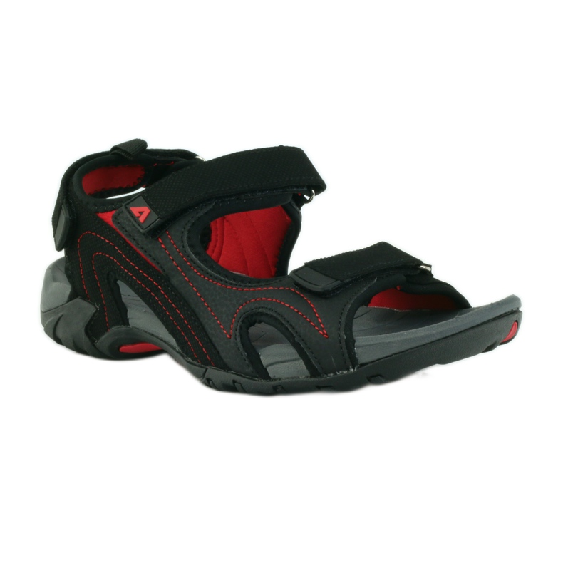 American Club Sandale americane de damă cu branț din spumă negru 1