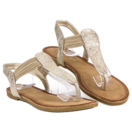 Comer Flip-flops cu bandă elastică galben 7