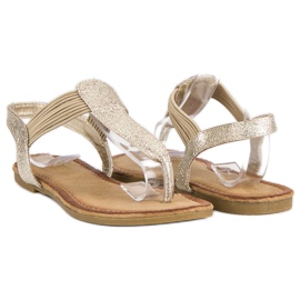 Comer Flip-flops cu bandă elastică galben 1