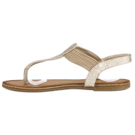 Comer Flip-flops cu bandă elastică galben 3