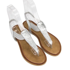 Comer Flip-flops cu bandă elastică gri 5