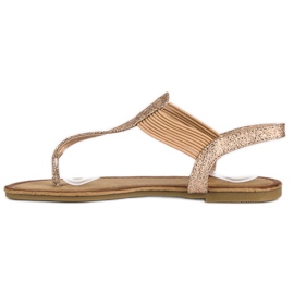 Comer Flip-flops cu bandă elastică roz 2
